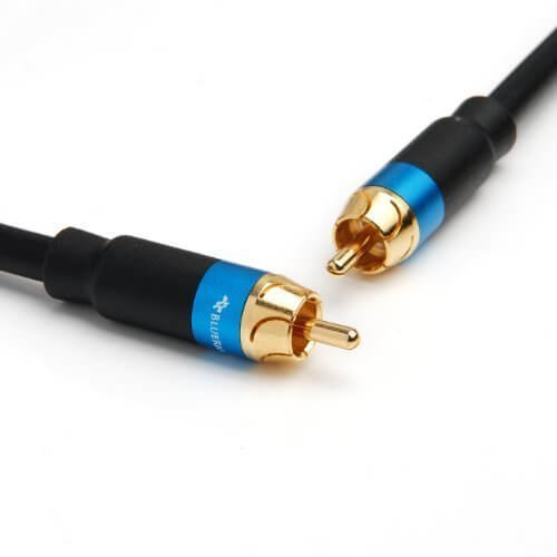BlueRigger Dual Shielded Subwoofer Audio RCA Cable